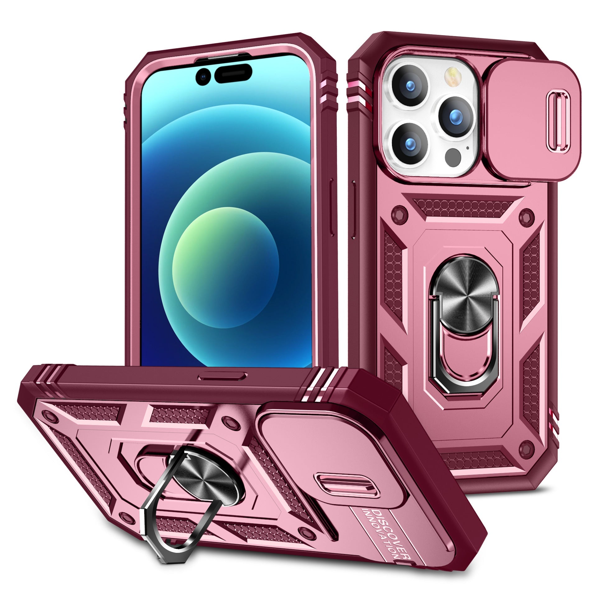 Suitable For The 17 Pro Max Phone Case Second Generation With A Sliding Window - Shubert Online Store