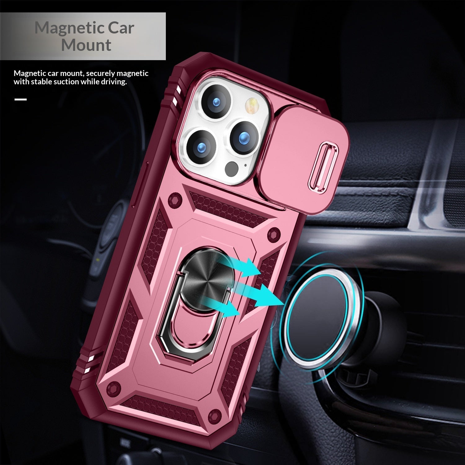 Suitable For The 17 Pro Max Phone Case Second Generation With A Sliding Window - Shubert Online Store