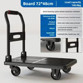 trolley pulling goods four-wheeled flatbed cart pushing goods truck folding trolley express trailer - Shubert Online Store