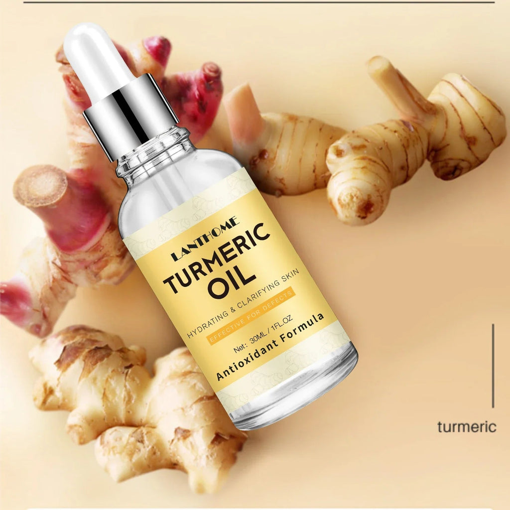 Turmeric Oil Anti Aging Reduce Wrinkles Fine Lines Moisturizer Facial Serum Bright Skin Care for Women Men Skin Care Products - Shubert Online Store