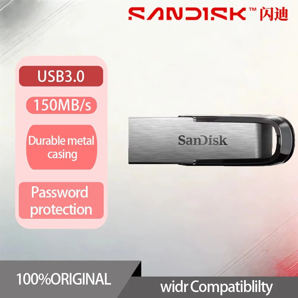USB 3.0 Pendrive 128GB USB Flash Drive 16GB 32GB 64GB Metal Pen Drive 512GB USB3.0 Stick 256GB 150MB/S Key Memory S - Shubert Online Store