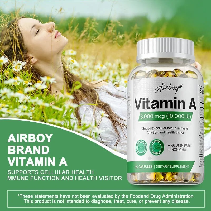 Vitamin A - Immune System & Reproductive Function, Supports Healthy Skin & Eyes, Antioxidant Activity - Shubert Online Store