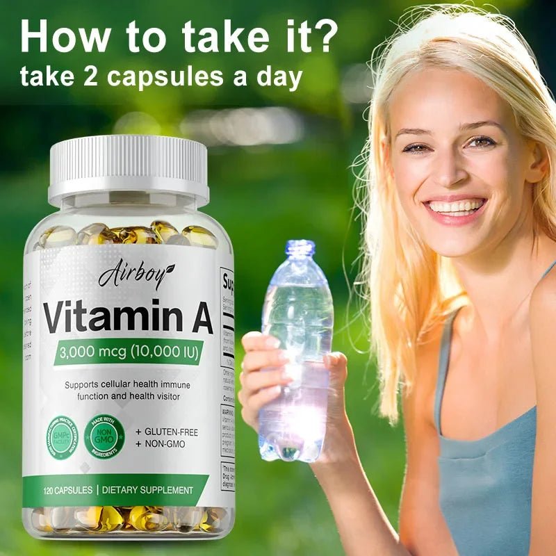 Vitamin A - Immune System & Reproductive Function, Supports Healthy Skin & Eyes, Antioxidant Activity - Shubert Online Store