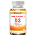 Vitamin D3 10,000 IU (250 mcg), Supports Immune Health, Calcium Absorption Muscle Function & Bone Strength, Dietary Supplement - Shubert Online Store