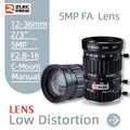 ZLKC CCTV Lens 12-36mm Varifocal 2/3 Inch Focal 5Megapixel F2.8 Aperture C-Mount Low Distortion Machine Vision Indusrial Camera - Shubert Online Store
